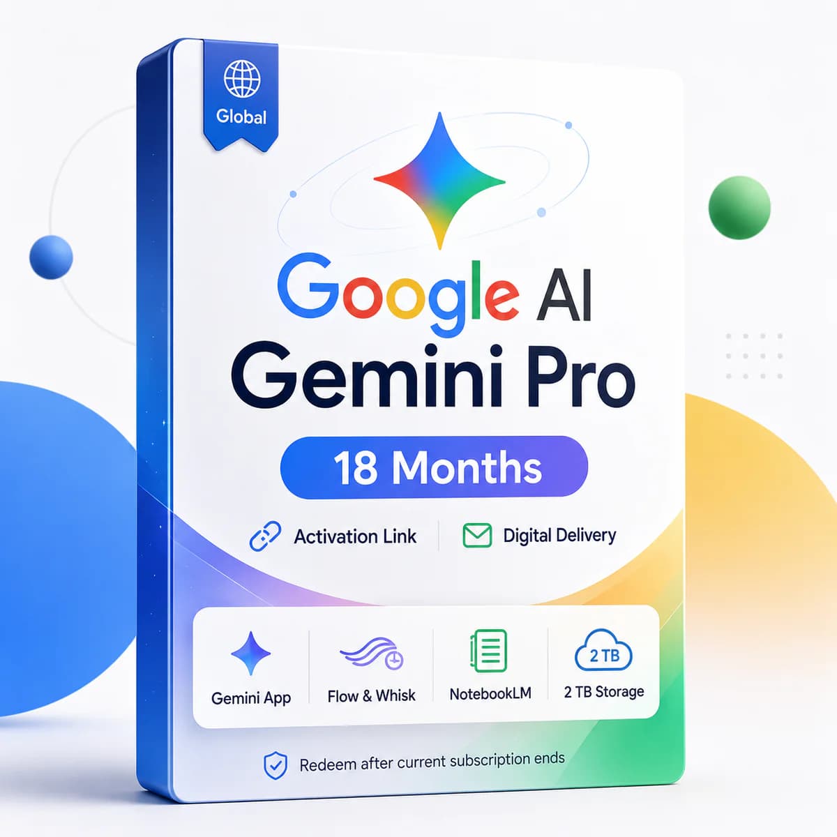 Gemini AI Pro 18-Month Upgrade (Personal Account)
