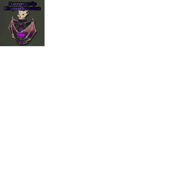 Roblox Magic Loot->Necromantic Rhapsody Potion