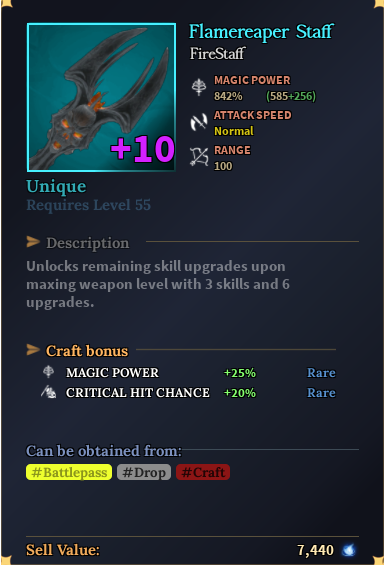 Devas Of Creation | FlameReaper Staff